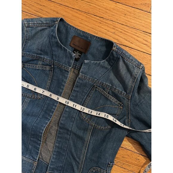 Womens Size M Calvin Klein Jean Jacket Blazer - Picture 4 of 7